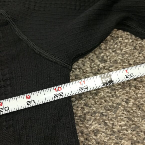 Lululemon Mens Engineered Warmth Black 1/2 Zip Pullover Size Large Wool Blend - Picture 7 of 9